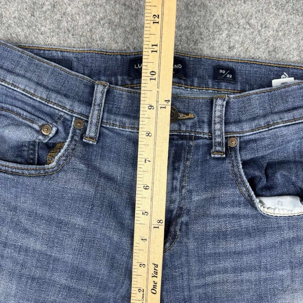 Lucky Brand 110 Skinny Jeans Mens 30x32 Medium Wash Stretch Blue Denim Casual